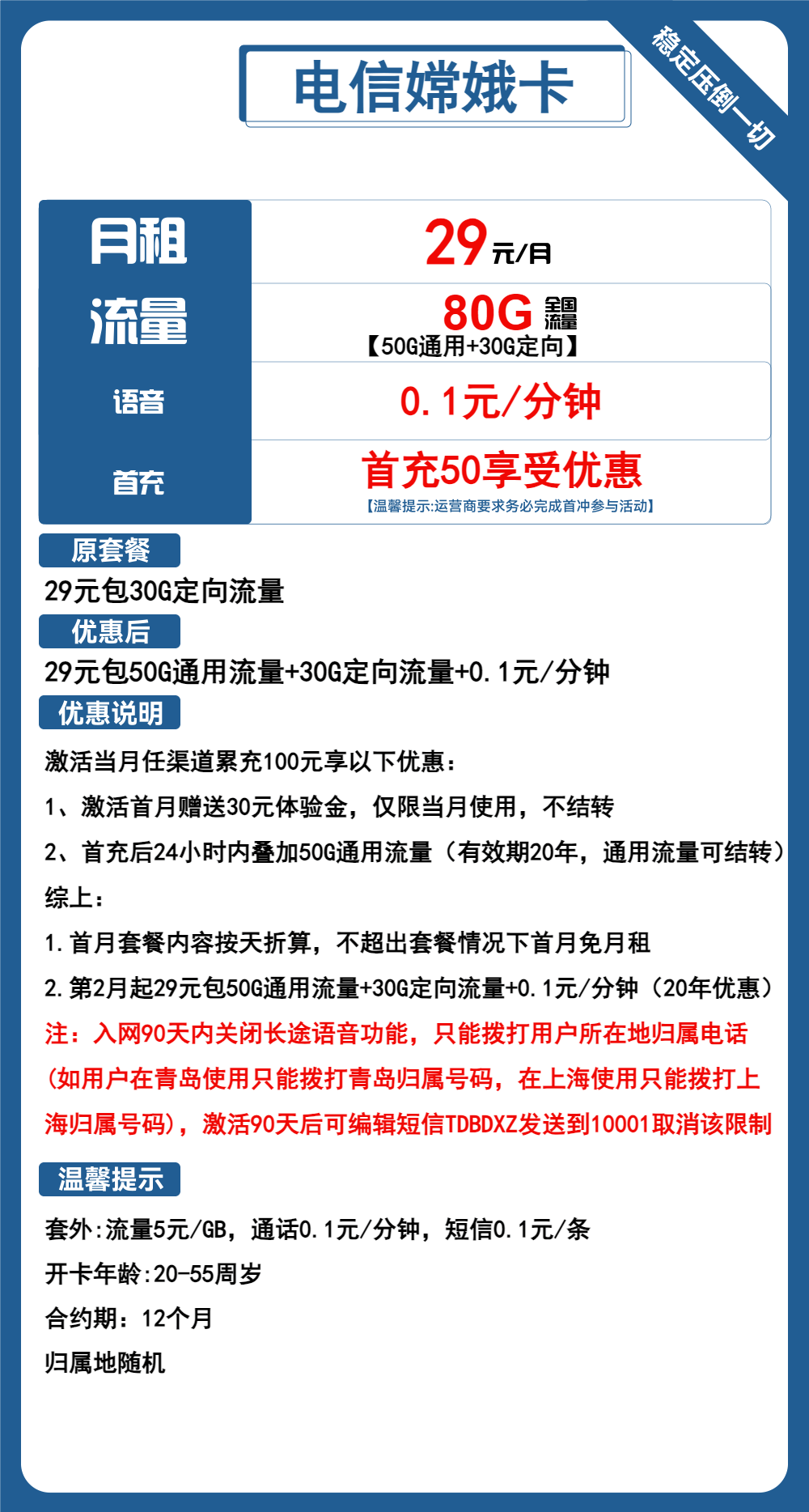 魔卡之家，电信嫦娥卡资费套餐介绍